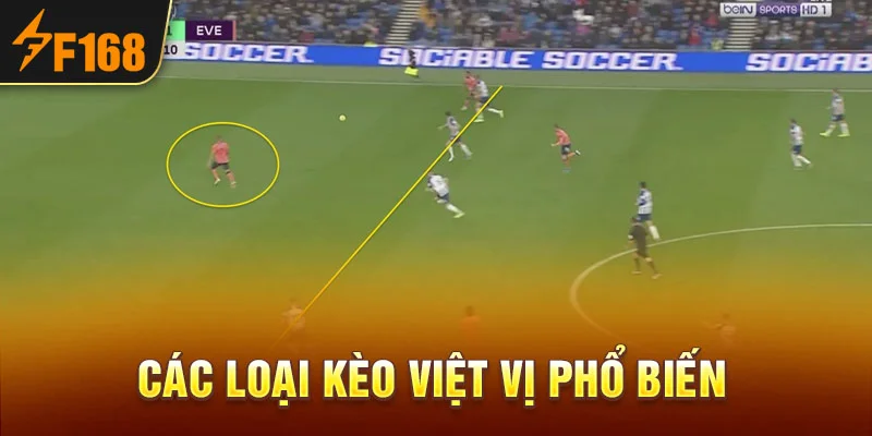 Các loại kèo việt vị phổ biến